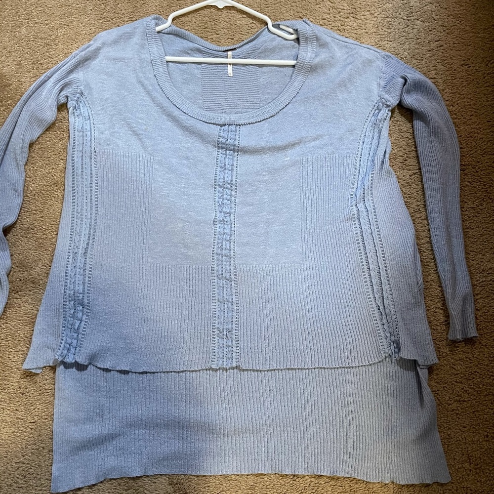 Light blue Free People sweater, size: S